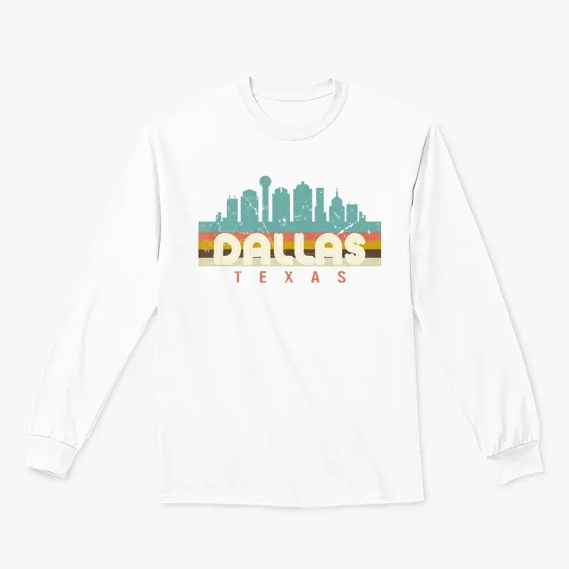 Colorful Dallas Texas T-shirt