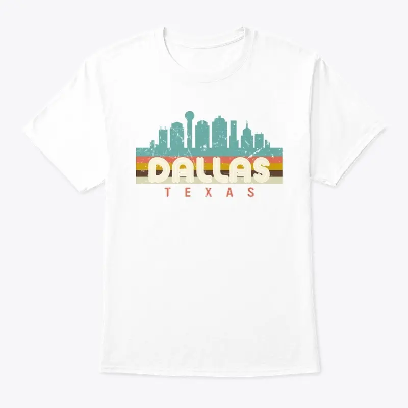 Colorful Dallas Texas T-shirt